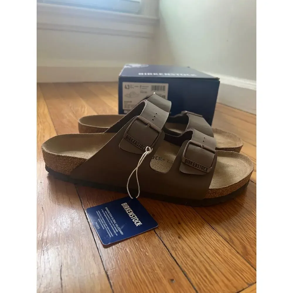NEW Birkenstock Sandals Arizona Regular Fit Mocca Brown Men Size 43 US Size 10 - Picture 2 of 9